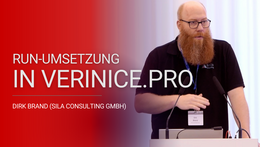 Vortrag auf YouTube ansehen: Umsetzung der Reife- und Umsetzungsgrade für die Nachweisprüfung (RUN) in verinice.PRO